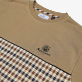 Aquascutum Active Piping Panel T-Shirt - Khaki