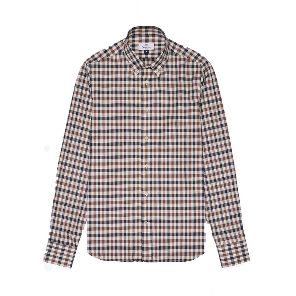 Aquascutum Active Iconic Club Check Shirt Club Check - Beige