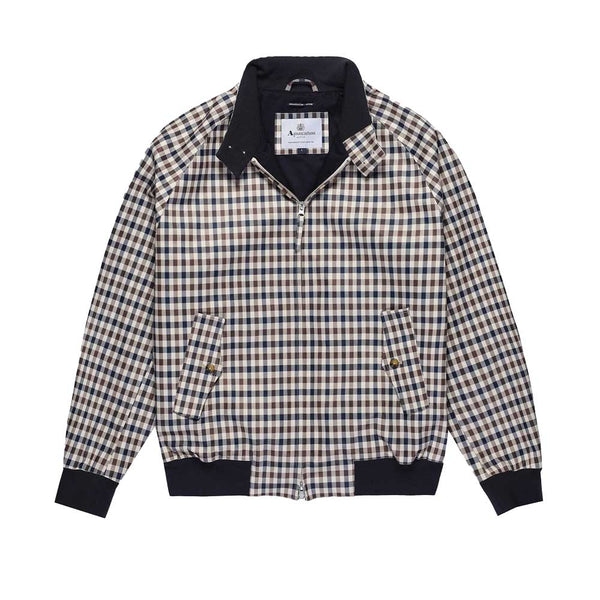 Aquascutum Mens Archival Harrington Jacket - Club Check