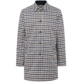 Aquascutum Archival Reversible Check Mid Mac Coat - Navy