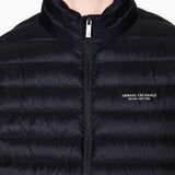 Armani Exchange Quilted Zip Up Down Jacket UXM001919 AF169279 - Black