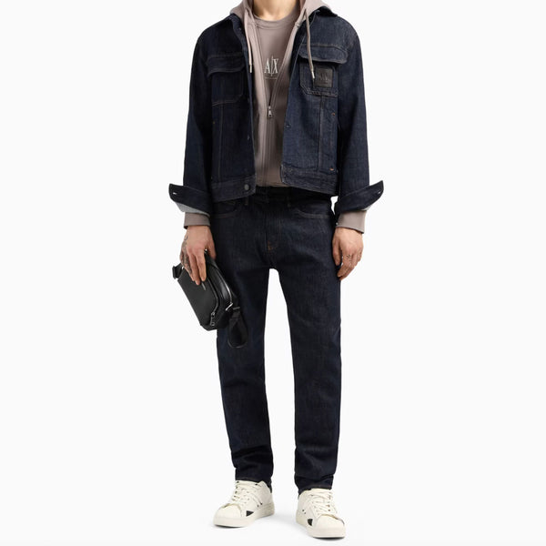 ジャケット・アウター 90s ARMANI EXCHANGE gimmick denim jacket Armani Exchange Blouson Denim Jacket XM000343 - Indgio Blue