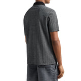 Armani Exchange Polo CIrcle Allover Print AX Logo - Black XM000736