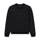 Armani Exchange Crew Neck All Over Print Sweater XM001330 - Black