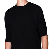 Armani Exchange Knitwear Crew Neck Sweater Viscose - Black