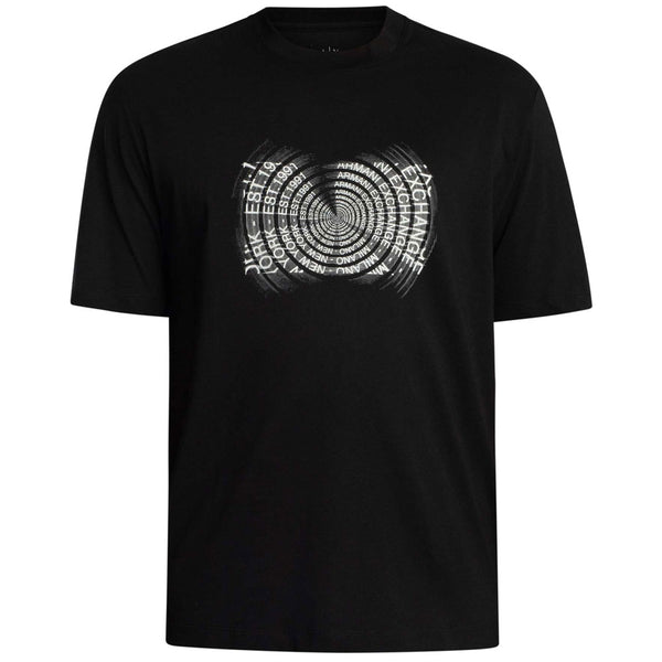 Armani Exchange Brand Graphic T-Shirt XM001469 AF12308- Black Spire