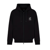 Armani Exchange Felpa Zip Up Hoodie XM000371 AF10818 - Black