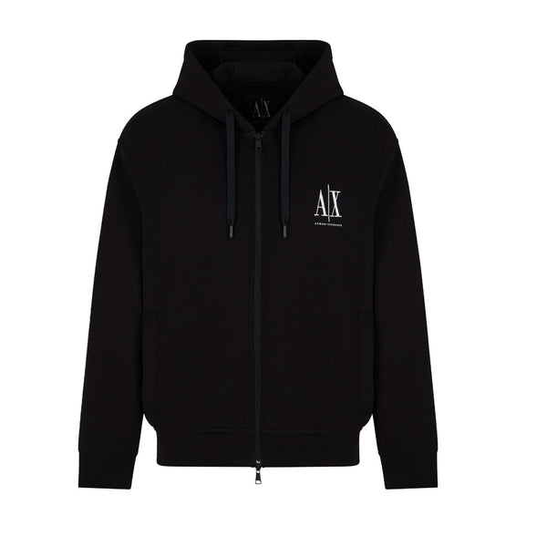 Armani Exchange Felpa Zip Up Hoodie XM000371 AF10818 - Black