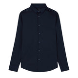 Armani Exchange Slim Fit Woven Cotton Shirt - Black 8NZC31