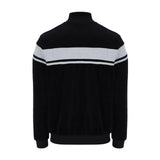 Sergio Tacchini Damarindo Velour Track Top - Black / Grey