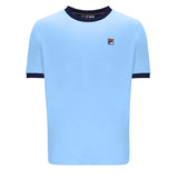 Fila Vintage Marconi Ringer T Shirt - Blue Bell / Navy