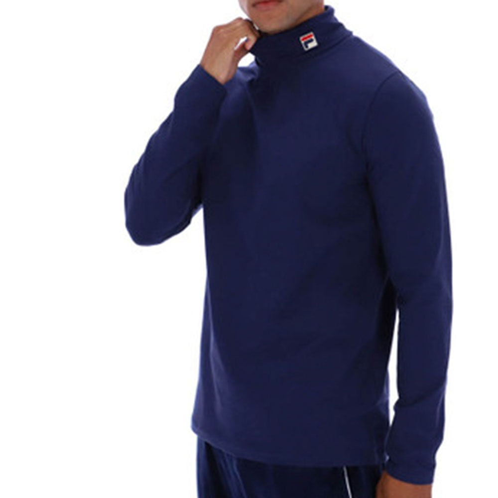 Fila Vintage 19th Classic Roll Neck Sweater - Navy