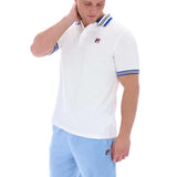 Fila Vintage Faraz Tipped Rib Polo - White