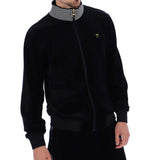 Fila Vintage Mens Cenzo Velour Track Top - Black