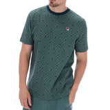 Fila Vintage Mens William Aop T-Shirt - Green