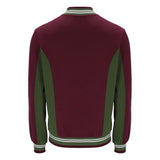 Fila Vintage Settanta Baseball Track Jacket MK1 -Windsor Wine / Chive Gardenia
