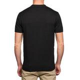 Gabicci Vintage Mens Jackson three button Knitted Polo - Black V00GK04