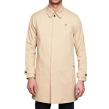 Gabicci Vintage Mens Houghton Twill Mac Jacket - Cream oatmeal V00GJ12
