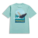 Penfield - Whale Scene T-Shirt - Dusty Turquoise