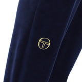 Sergio Tacchini Court Velour Track Pant - Maritime Blue/Gardenia