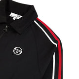 Sergio Tacchini Renshaw Tape Track Top - Black / Red