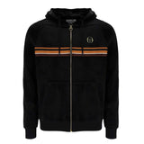 Sergio Tacchini Albi Velour Zip Hoodie - Black/Gold