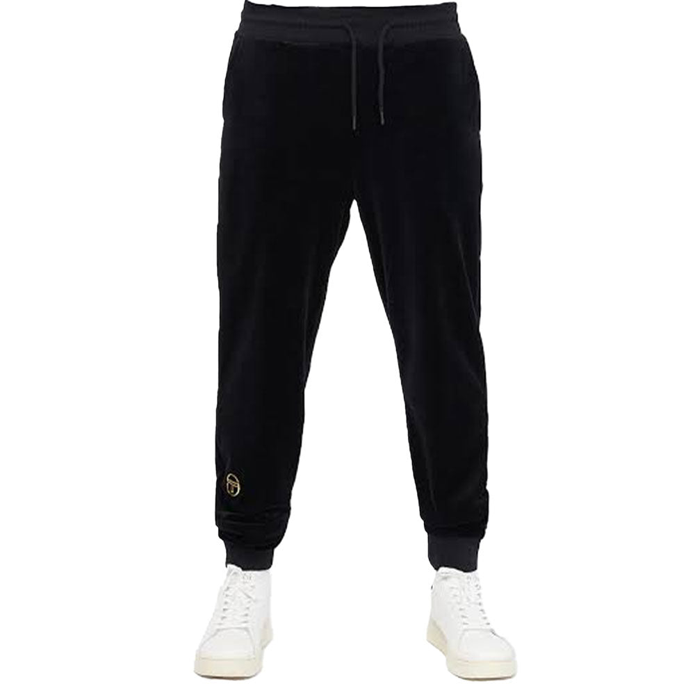 Sergio Tacchini Court Velour Track Joggers - Black
