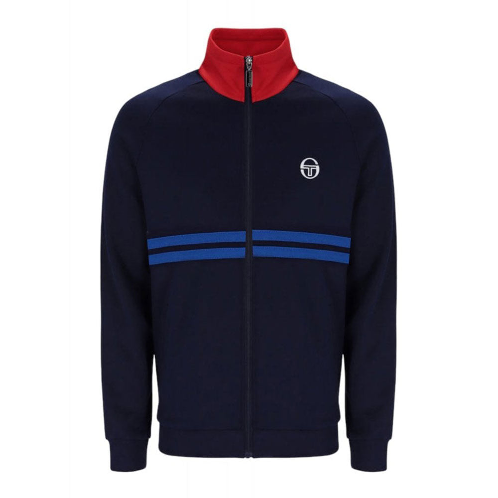 Sergio Tacchini Dallas Track Top - Maritime Blue / Adrenaline Rush Red