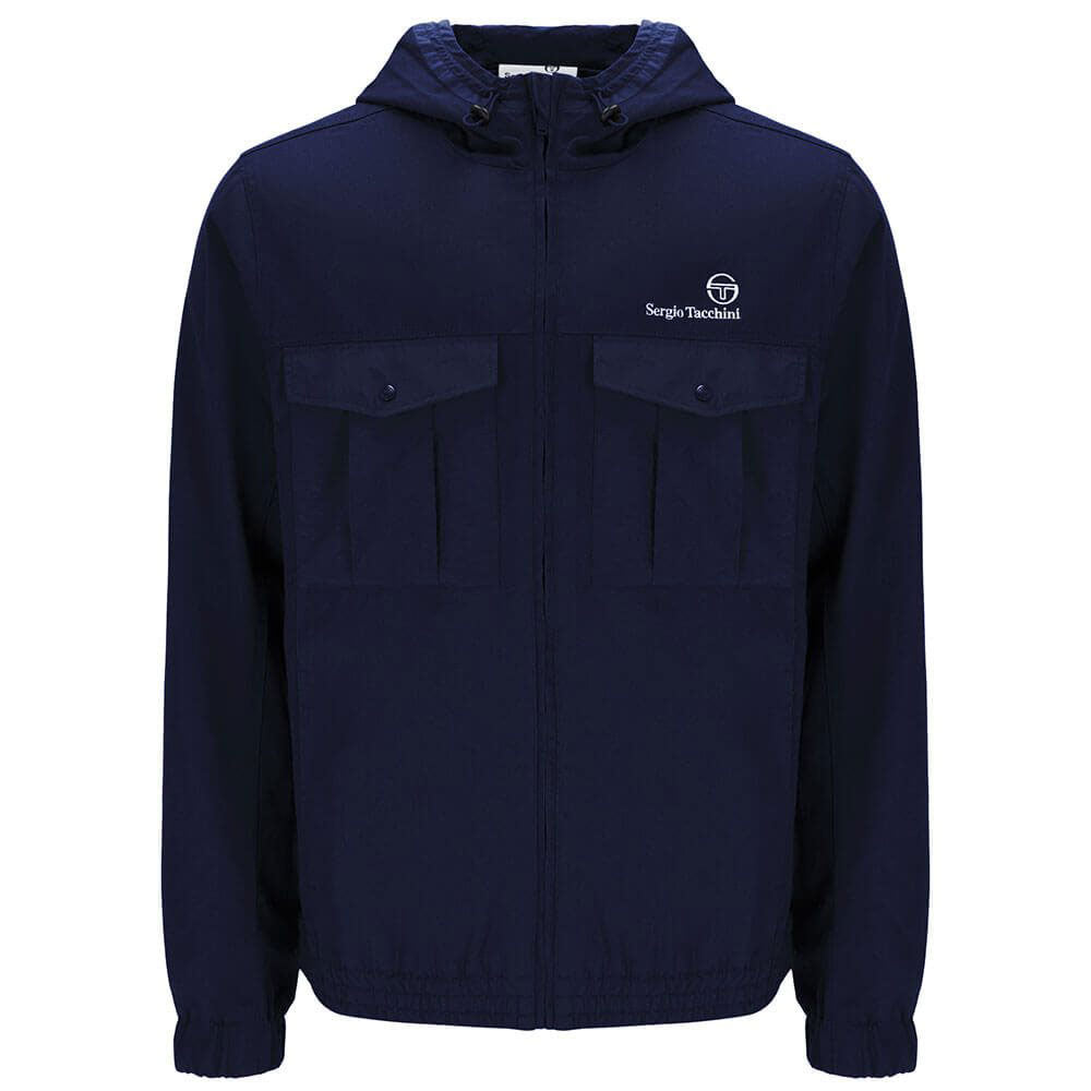Sergio Tacchini Mens Dario Hooded Jacket - Maritime Blue