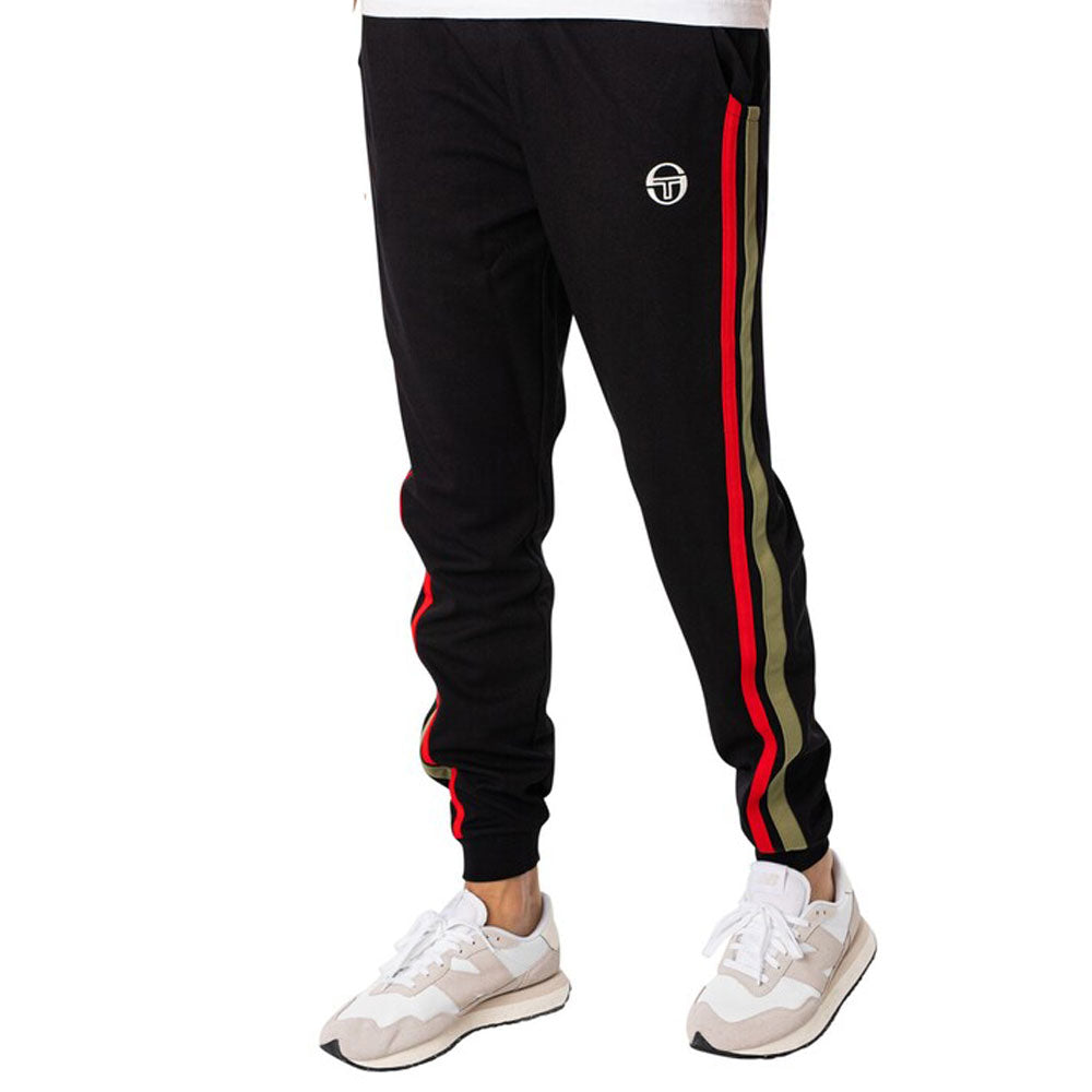 Sergio Tacchini New Damarindo Track Jogger - Black/Loden Green