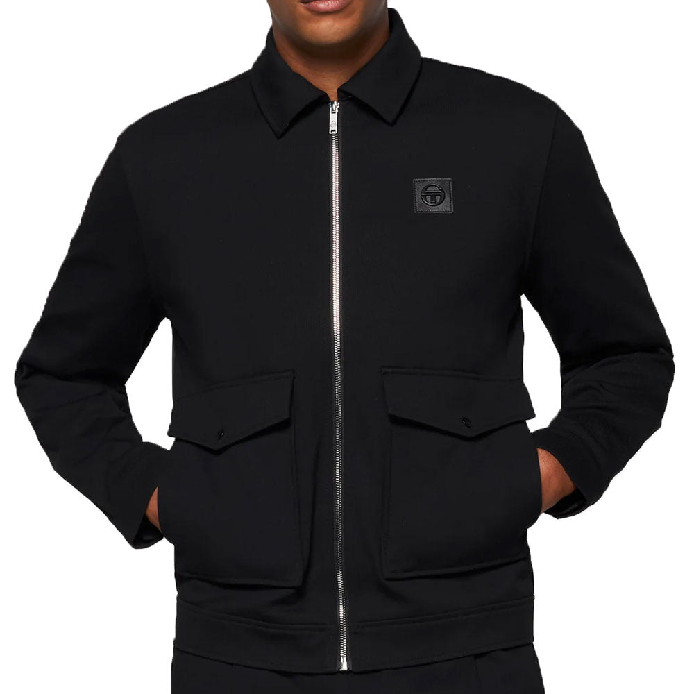 Sergio Tacchini Tommaso Collared Jacket - Black