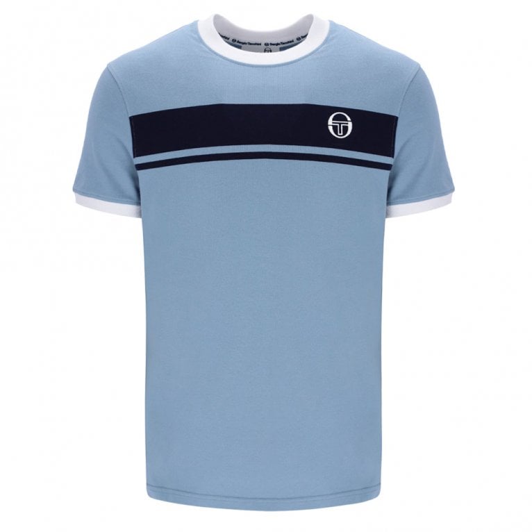 Sergio Tacchini Master T Shirt - Mountain Spring / Maritime Blue