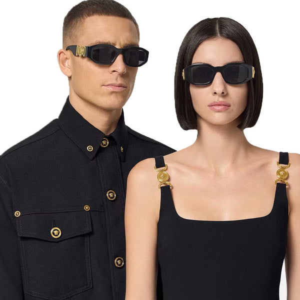 Versace Sunglasses Medusa Biggie Black Gold VE4361