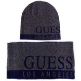 Guess Two-Tone Logo Scarf Gift Box - Grey