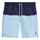 Lyle & Scott Half Split Swim Short - Navy / Pool Blue SH1201V