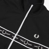 Fred Perry Taped Chest Track Jacket - Black J7501