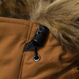 Carhartt WIP Trapper Parka Jacket - Hamilton / Brown / Tan - so-ldn
