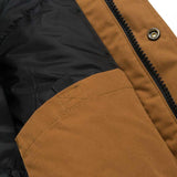 Carhartt WIP Trapper Parka Jacket - Hamilton / Brown / Tan - so-ldn