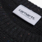 Carhartt WIP Anglistic Sweater - Black Heather - so-ldn