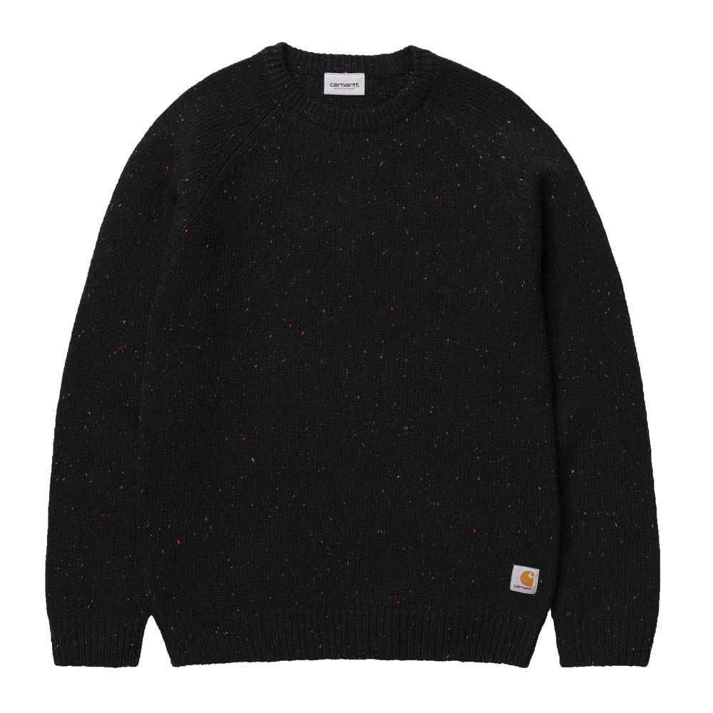 Carhartt WIP Anglistic Sweater - Black Heather - so-ldn