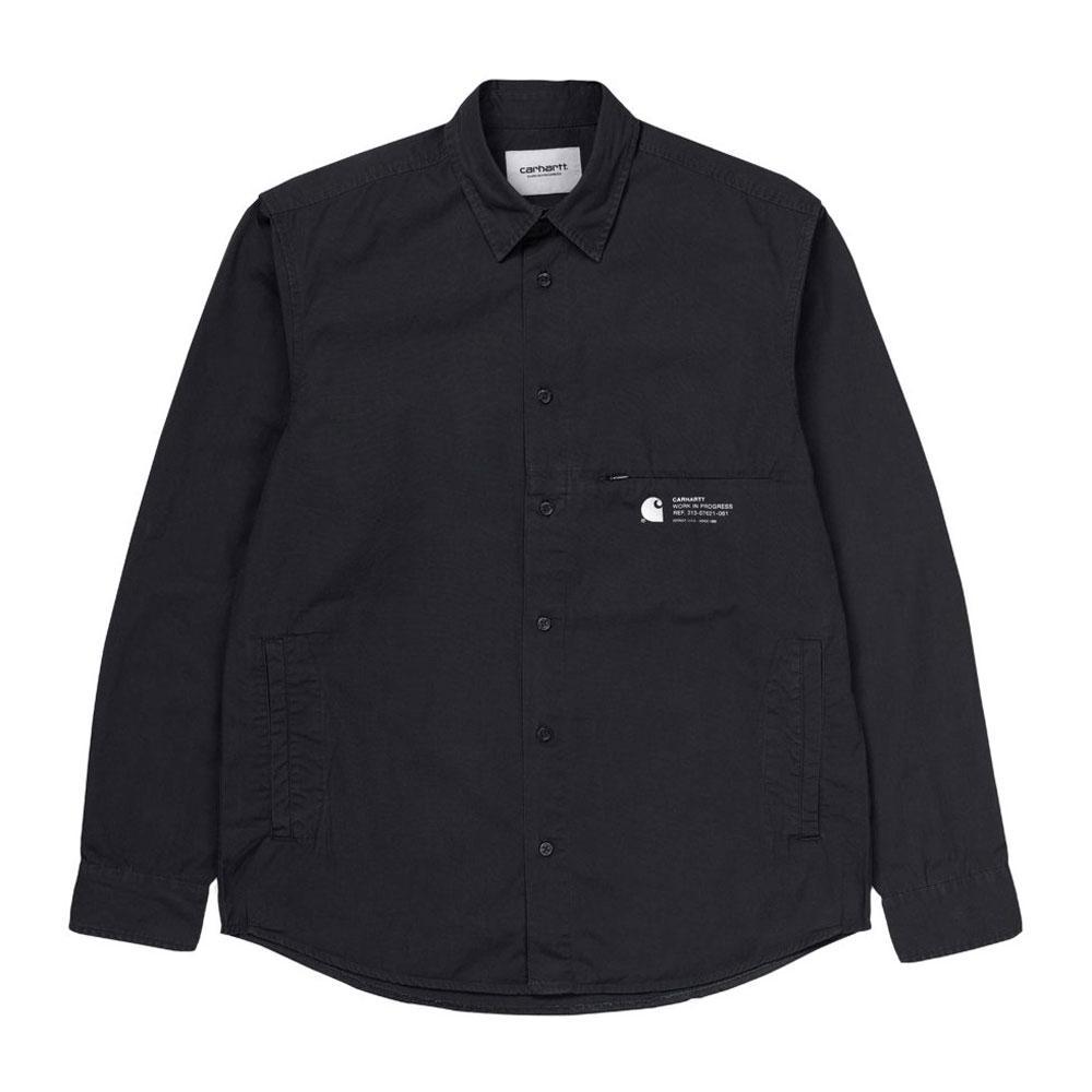 Carhartt WIP Long Sleeve Coleman Shirt- Black - so-ldn
