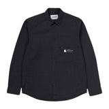 Carhartt WIP Long Sleeve Coleman Shirt- Black - so-ldn
