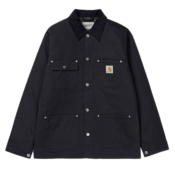 Carhartt WIP Michigan Lined Chore Coat - Black / Rigid - so-ldn