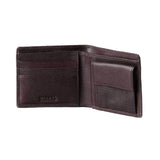 DIESEL Mens Hiresh S grained leather wallet - Brown - so-ldn