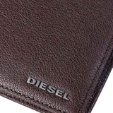 DIESEL Mens Hiresh S grained leather wallet - Brown - so-ldn