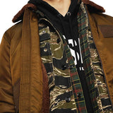 Diesel W-Slotkin-A Jacket Flight Bomber Jacket - Green / Brown