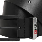 Diesel B-CASTEL Leather Belt - Black
