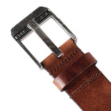 Diesel Bluestar Leather Belt - Brown - so-ldn