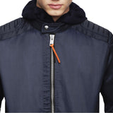 Diesel J -Shiro Nylon Biker jacket - Navy - so-ldn