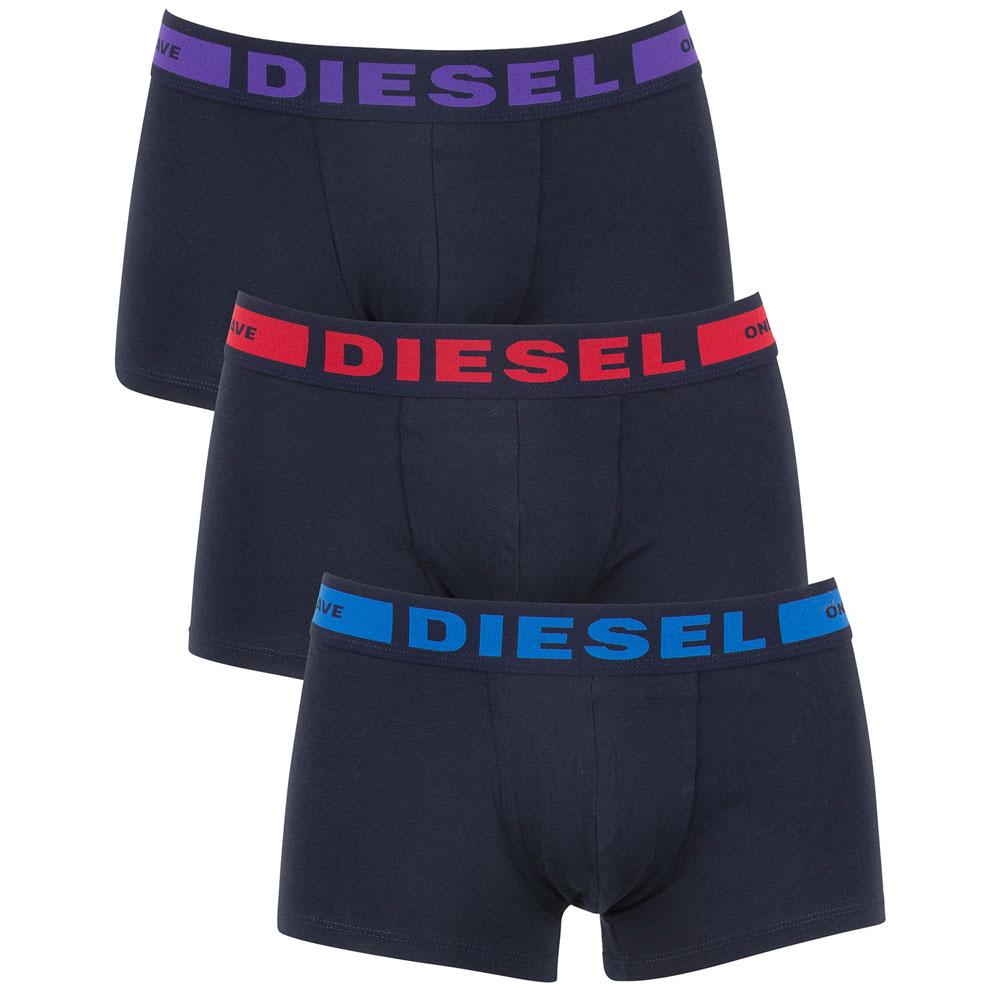 DIESEL Navy 3 Pack Seasonal Kory Boxer Trunks - so-ldn